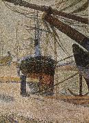 Georges Seurat The Dock of Corner oil